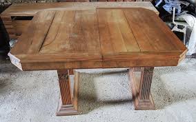 table en bois massif ancienne extensible