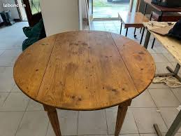 table ronde bois ancienne occasion