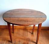 table ronde noyer ancienne