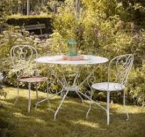 salon de jardin en fer ancien