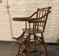 chaise haute bois ancienne