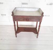 table de toilette ancienne marbre