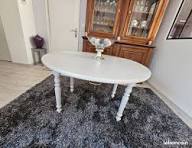 table ronde ancienne peinte