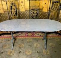 table de bistrot ancienne dessus marbre