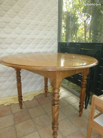 table ronde ancienne bois le bon coin