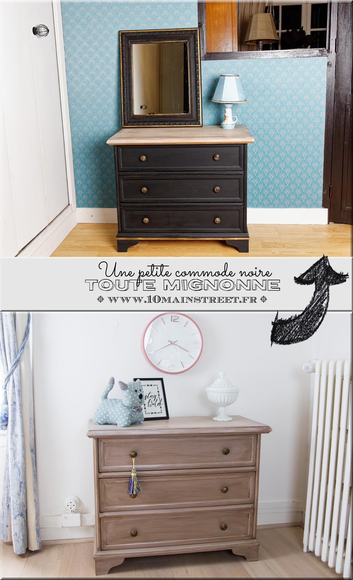 commode ancienne relookée