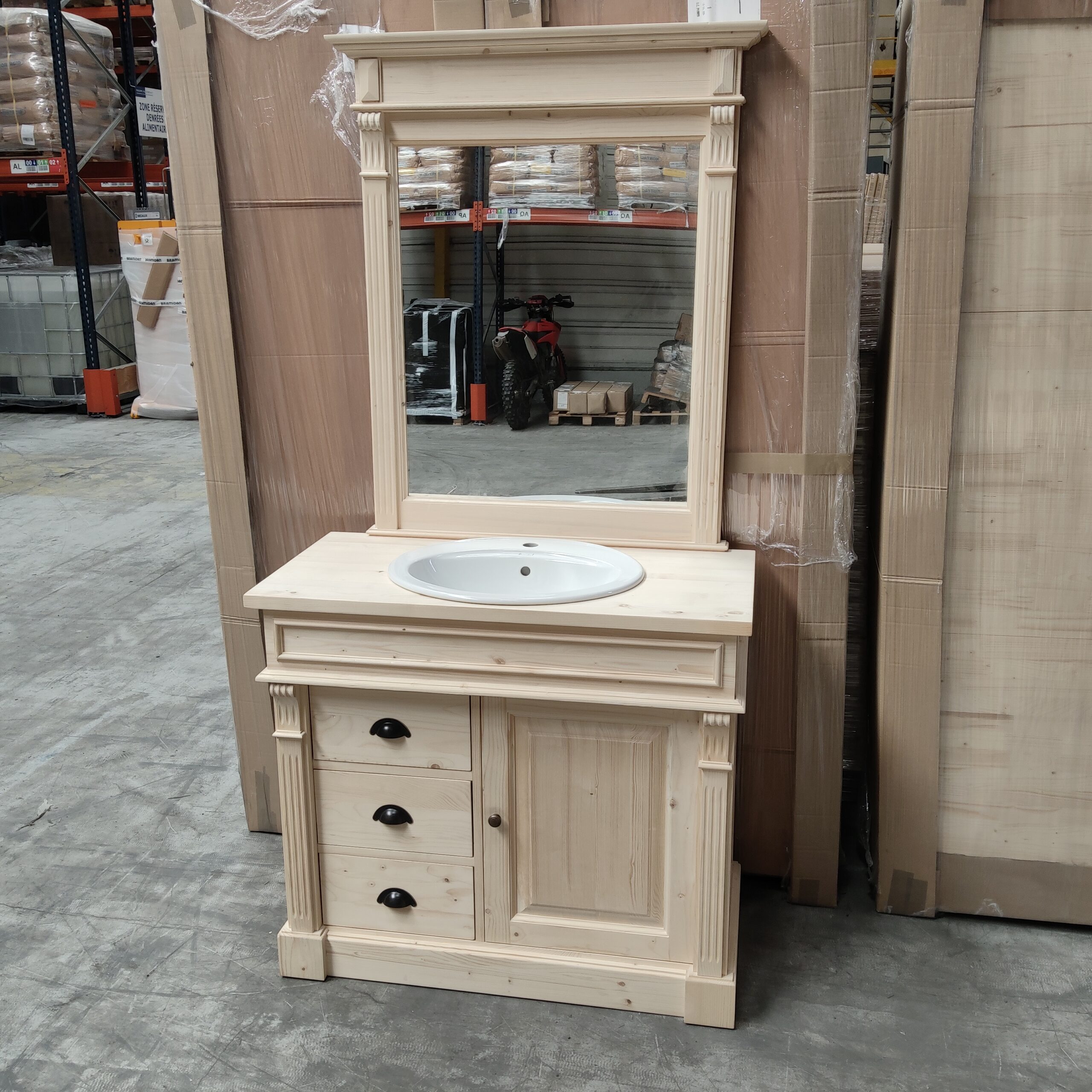 meuble salle de bain ancien