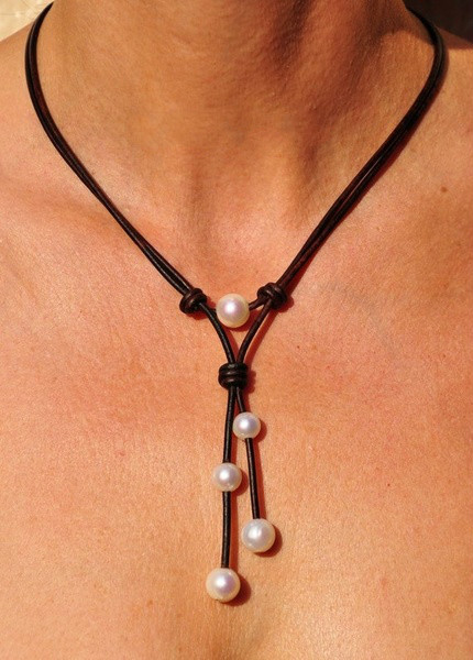 collier de perles de culture ancien