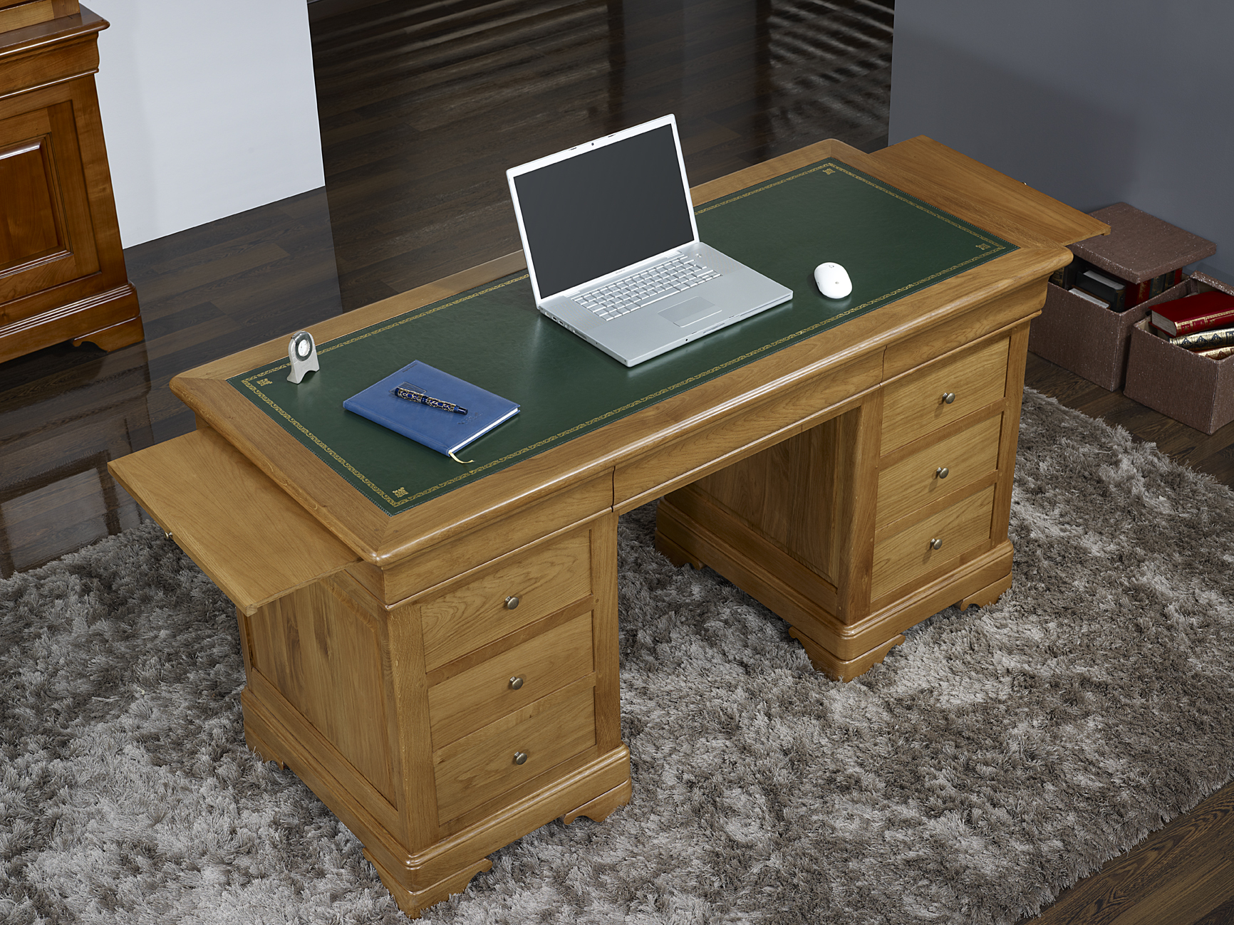 bureau bois massif ancien